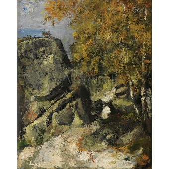 РЕПРОДУКЦИИ НА КАРТИНИ Скали в гората Фонтенбло (1865-68)